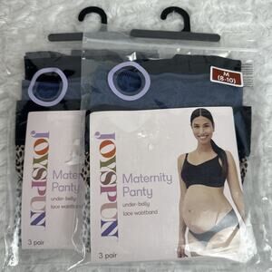Joyspun Women's Maternity Under the Belly Underwear, (2) 3-Pack, Size M 8-10 NEW